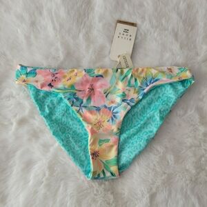 BILLABONG BRAND NEW SWEET TROPICS REVERSIBLE LOWRIDER BIKINI BOTTOMS XL